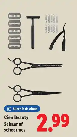 Lidl Cien Beauty Schaar of scheermes aanbieding