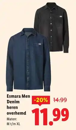 Lidl Esmara Men Denim heren overhemd aanbieding