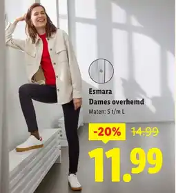 Lidl Esmara Dames overhemd aanbieding