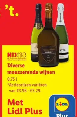 Lidl Diverse mousserende wijnen aanbieding