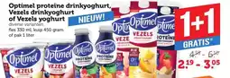 Coop Optimel proteïne drinkyoghurt, Vezels drinkyoghurt aanbieding