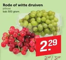 Coop Rode of witte druiven aanbieding