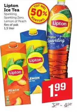 Coop Lipton Ice Tea Sparkling, Sparkling Zero, aanbieding