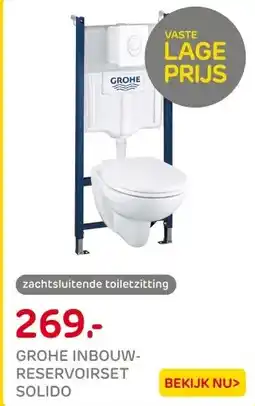 Praxis Grohe Solido Inbouwtoilet set met aanbieding