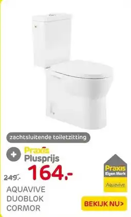 Praxis AquaVive duoblok toilet Cormor I aanbieding