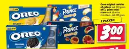 Nettorama Oreo original cookies of golden , of LU prince mini stars aanbieding