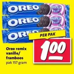 Nettorama Oreo remix vanille/ framboos aanbieding