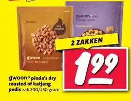 Nettorama gwoon pinda's dry roasted of katjang pedis aanbieding