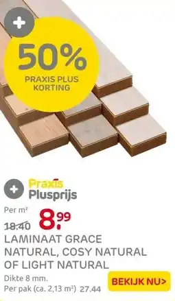Praxis Laminaat Grace Natural - Lente Eik aanbieding