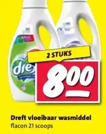 Nettorama Dreft vloeibaar wasmiddel aanbieding