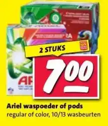 Nettorama Ariel waspoeder of pods aanbieding