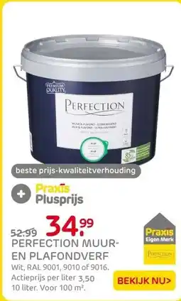 Praxis Perfection Muur & Plafond Muurverf - Mat aanbieding