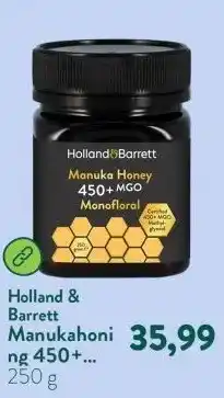 Holland & Barrett Manukahoning 450+ MGO Monofloraal aanbieding