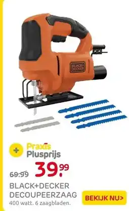 Praxis Black+Decker Decoupeerzaag KS501 - 400W aanbieding