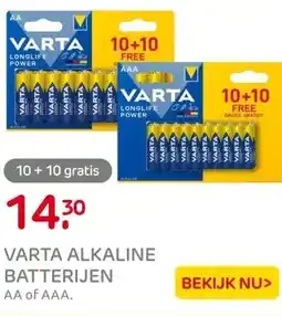 Praxis VARTA LLP AAA BLS 20 (10+10) aanbieding