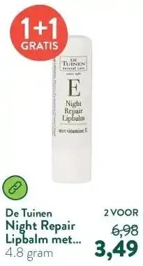 Holland & Barrett Night Repair Lipbalm met Vitamine E aanbieding