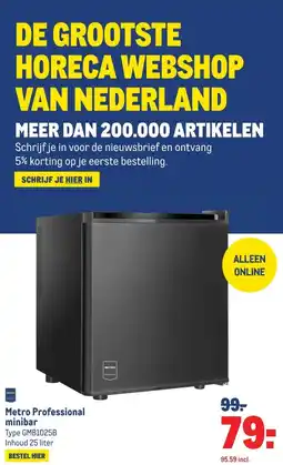 Makro Metro Professional minibar aanbieding