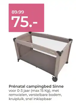 Prenatal Prénatal campingbed aanbieding