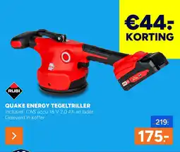 BOUWMAAT Quake energy tegeltriller aanbieding