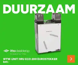 BOUWMAAT Wtw-unit HRU eco 200 eurostekker aanbieding