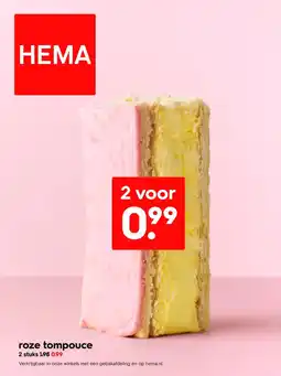 HEMA Roze tompouce aanbieding