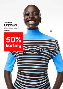 HEMA Dames t-shirt clara aanbieding
