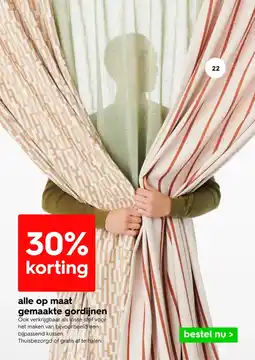 HEMA Alle op maat gemaakte gordijnen aanbieding