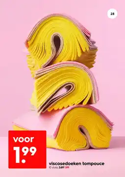 HEMA Viscosedoeken tompouce aanbieding