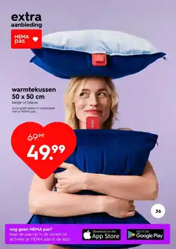HEMA warmtekussen aanbieding