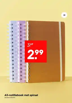 HEMA A5 notitieboek met spiraal aanbieding