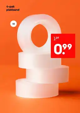 HEMA 4 pak plakband aanbieding