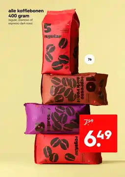 HEMA Alle koffiebonen aanbieding