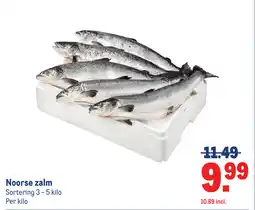 Makro Noorse zalm aanbieding