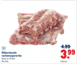Makro Dikbevleesde varkensspareribs aanbieding