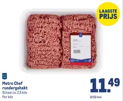 Makro Metro chef rundergehakt aanbieding