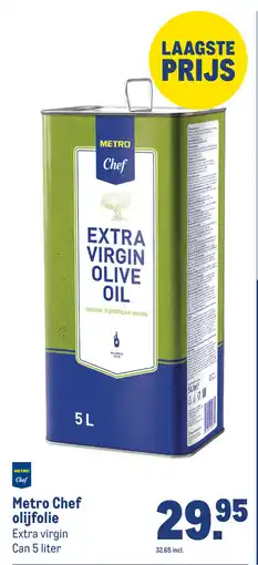 Makro Metro chef olijfolie aanbieding