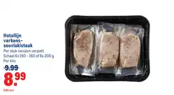 Makro Hotellijn varkens souvlakisteak aanbieding