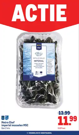 Makro Metro chef imperial mosselen msc aanbieding