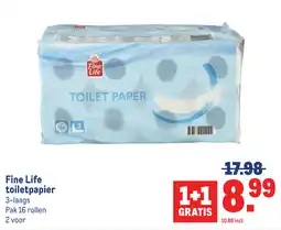 Makro Fine life toiletpapier aanbieding