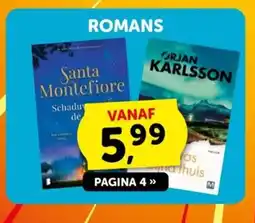 Boekenvoordeel Romans aanbieding