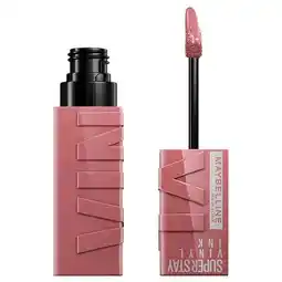 Trekpleister Maybelline New York Superstay Vinyl Ink 110 Awestruck Lipstick aanbieding