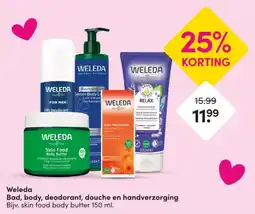 DA Weleda Bad, body, deodorant, douche en handverzorging aanbieding