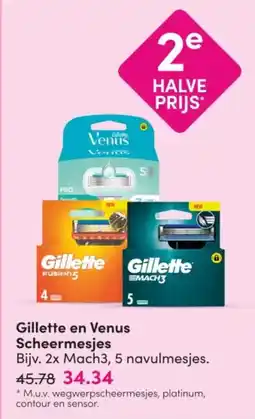 DA Gillette en Venus Scheermesjes aanbieding