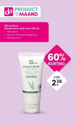 DA DA by Erica Handcrème aloë vera aanbieding