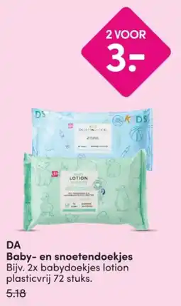 DA DA Baby en snoetendoekjes aanbieding