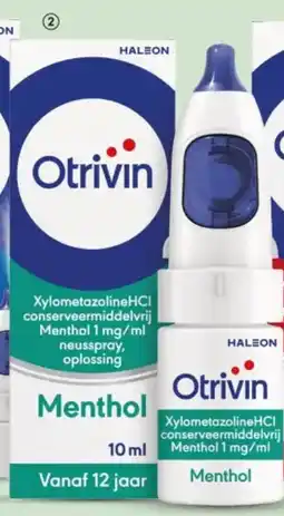 DA Otrivin Xylometazoline Neusspray menthol aanbieding