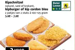 Poiesz Kipschnitzel kipburger of kip cordon bleu aanbieding
