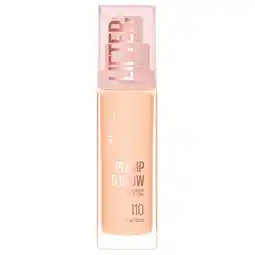 Kruidvat Maybelline New York Lifter Plump & Glow 110 Foundation aanbieding
