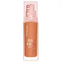 Kruidvat Maybelline New York Lifter Plump & Glow 336 Foundation aanbieding