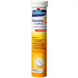 Trekpleister Davitamon Vitamine C + Extra D3 Bruistabletten aanbieding